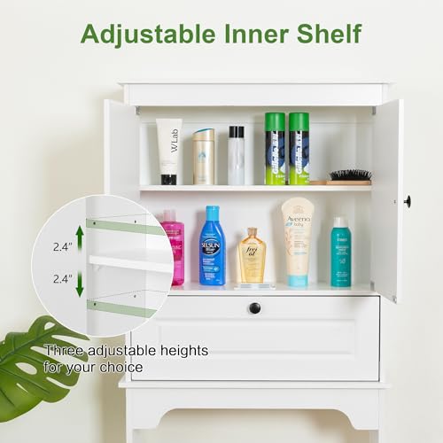 Over The Toilet Storage Cabinet, White - Image 5