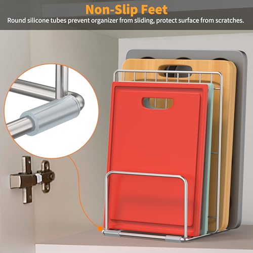 2-Pack Cutting Board Organizer, Cutting Board Holder Stand - Image 4