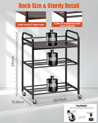 3D Printer Filament Storage Rack - Rolling Spool Holders - Image 3