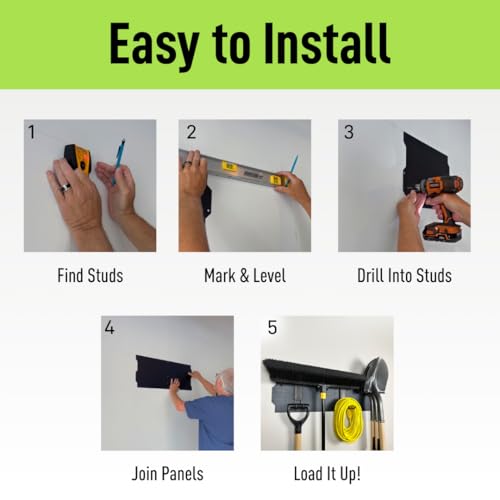 GATOR MAGNETICS 2 Pack Steel Wall Panels 16.75 x 12 | Garage Storage - Image 5