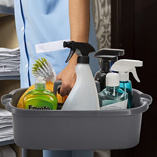 TOPZEA 2 Pack Cleaning Supplies Caddy, Large Plastic Cleaning - Image 6