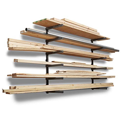 BORA Wood Rack, 6-Level Wall Mount Lumber Storage Rack - Image 2