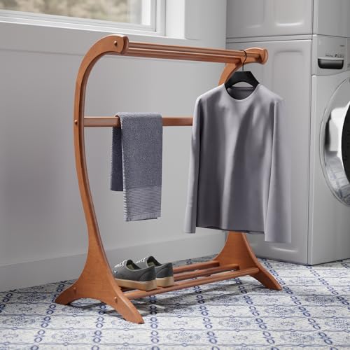 Winsome Bella Blanket Rack in Teak - Image 5