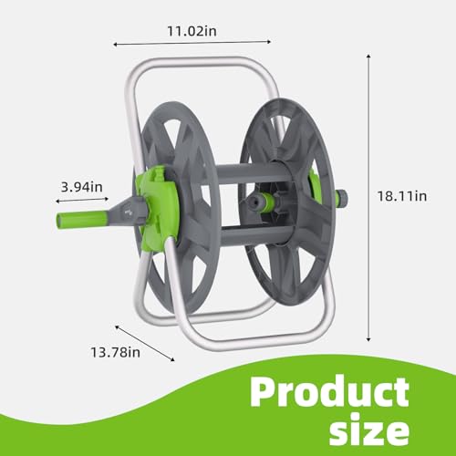 Water Hose Reel,Holds 60-80 Ft of 5/8" Hose - Image 3