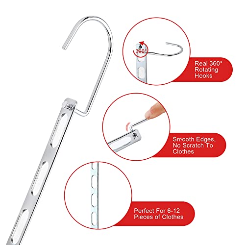 12 Pack Space Saving Hangers for Clothes: Collapsibl | All Products - Image 6