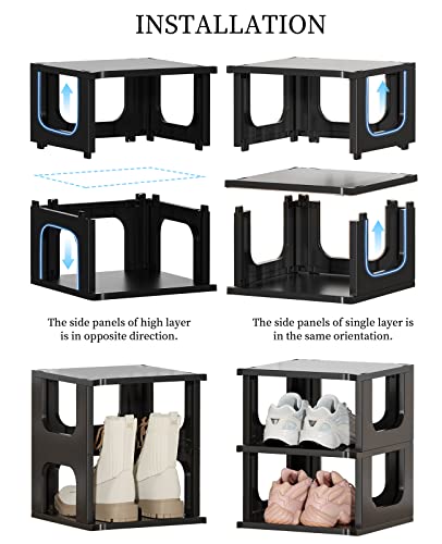HAIXIN 5-Tier Shoe Rack for Small Spaces Narrow Shoe Organizer - Image 5