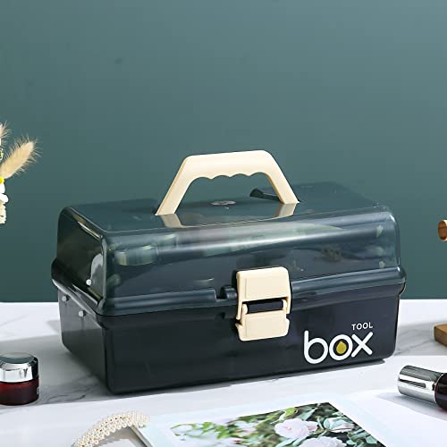 Kinsorcai 12'' Three-Layer Clear Plastic Storage Box/Tool - Image 6