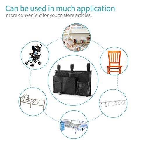 Bseash Bunk Bed Organizer, Bedside Caddy Hanging Bed Organizer - Image 6