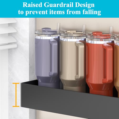 HuggieGems Magnetic Water Bottle Holder for Fridge Black, 4 Pack - Image 4