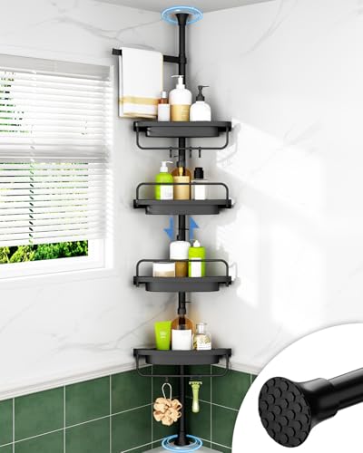 Corner Shower Caddy Tension Pole for Shampoo Holder, Stainless - Image 2
