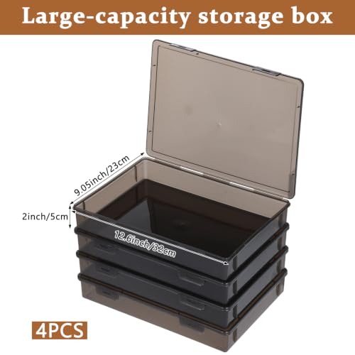 FMOACEN 4 Pcs Board Game Storage Stackable Organizer Box - Image 3