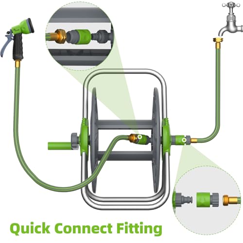 Water Hose Reel,Holds 60-80 Ft of 5/8" Hose - Image 6