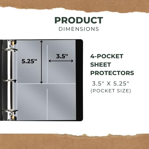 Performore Seed Storage Organizer Binder, 200 Pockets, Black - Image 4