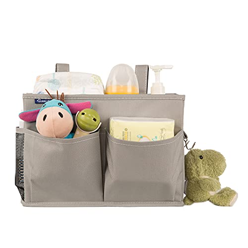 Surblue Bedside Caddy Hanging Bed Organizer Storage Bag Pocket - Image 6