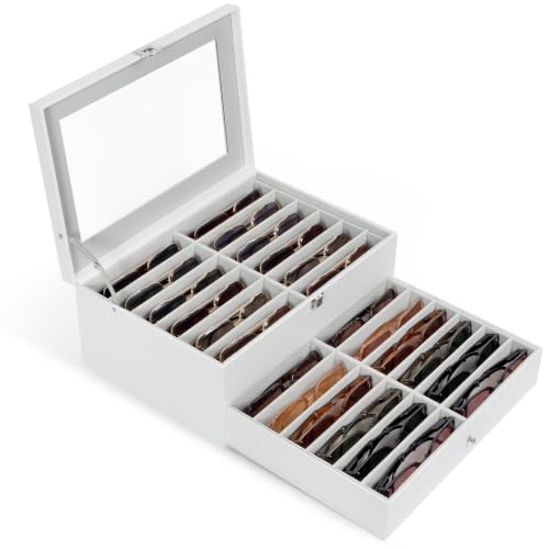 Sunglasses Storage Organizer Case with 24 Adjustable | All Products - Image 2