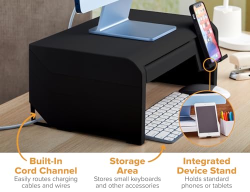 Bostitch Konnect Adjustable Monitor Riser with Drawer & - Image 6