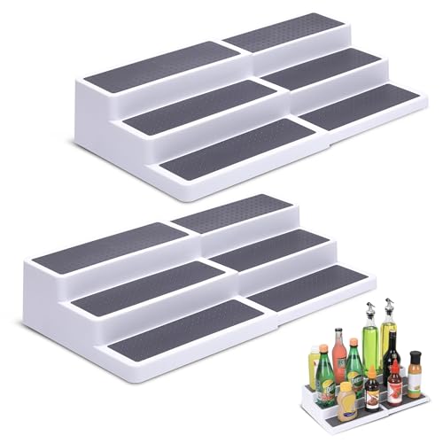 CiWiVOKi 3-Tier Expandable Spice Rack, Plastic Spice Rack - Image 2