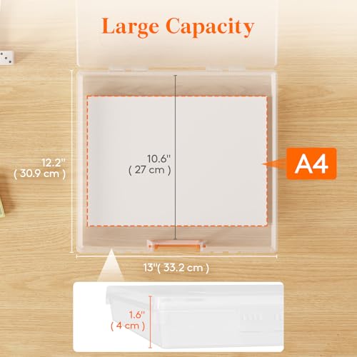 Lifewit Board Game Storage Containers with Handle, 12.2''x10.6'' - Image 3