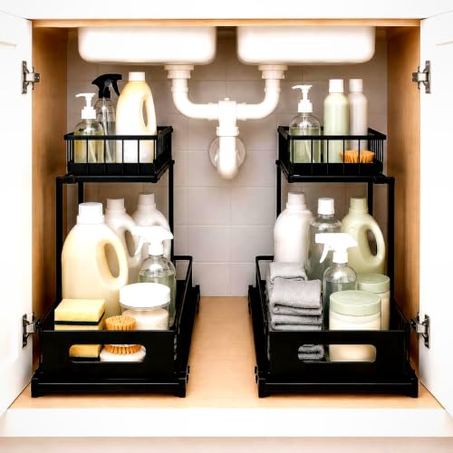 Apex & Co. 2-Tier Under Sink Organizer with Pull-Out - Image 2