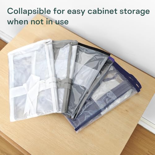 5PACK Plastic Clothes Storage Bag, 22L Clear Storage Bags - Image 6