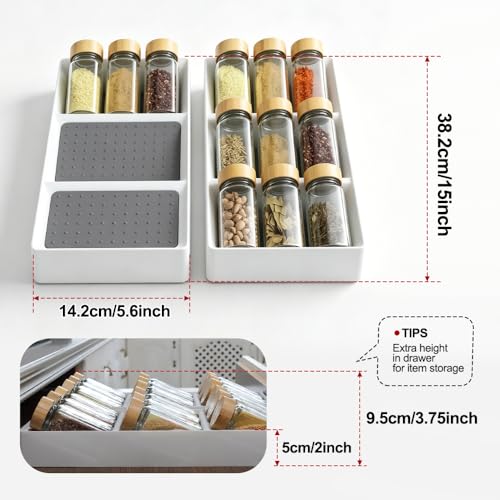 Small spice drawer organizer insert,2 pack - Image 3