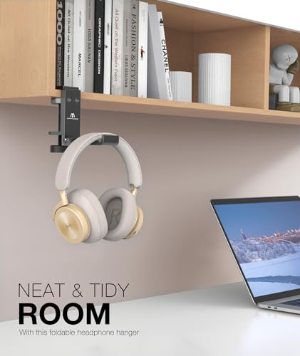 New Foldable Headphone Stand Hanger Holder Aluminum - Image 4