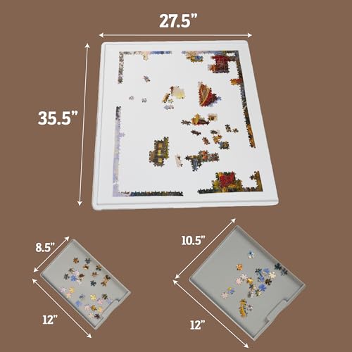 1500 Pieces Rotating Plastic Puzzle Board with 6 Storage - Image 4