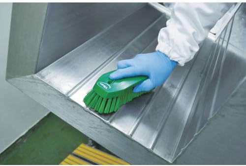 Vikan 38902 Brush,Scrub,Stiff,8",PP/PBT,Green