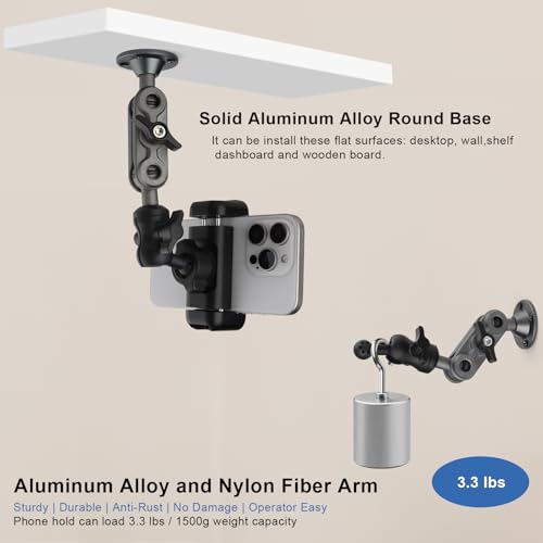 Wall Mount Phone Holder Drilling Base Heavy Duty iPhone - Image 7