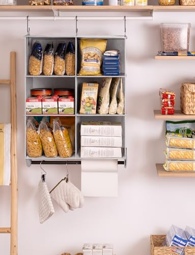 StorageWorks Hanging Closet Organizer with Rod, 6 Sections - Image 7