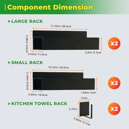 Magnetic spice rack set for refrigerator, space saver - Image 4