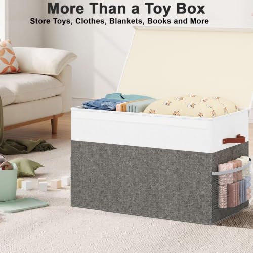 Large Toy Storage Box with Lid, Toy Chest Organizer Bin for Kids - Image 7