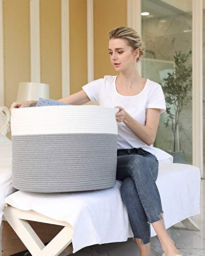 20x15 Inch Cottonphant Extra Large Round Cotton Rope Storage - Image 7