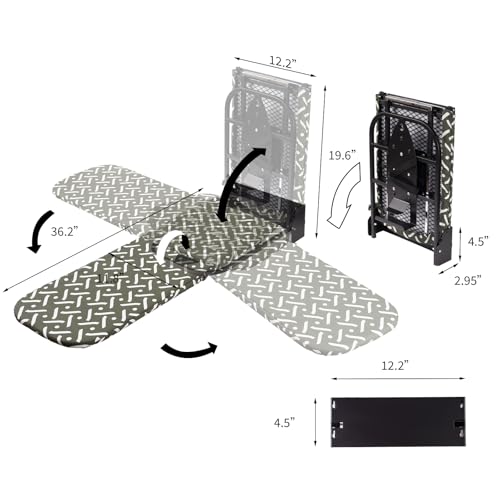 Wall-Mounted Steel Farme Folding 180° Swivel Ironing Board - Image 3