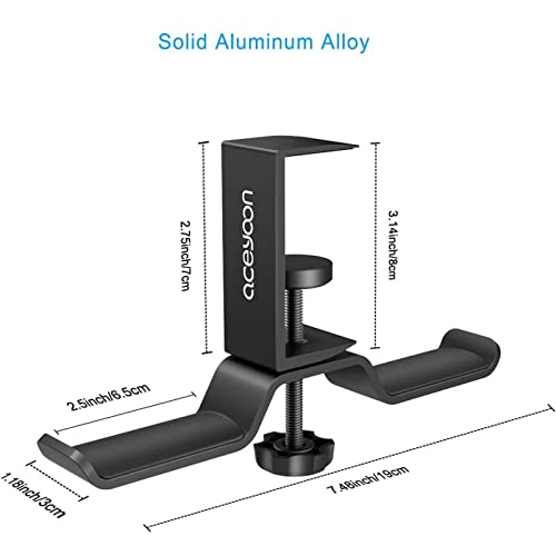 aceyoon Foldable Headphone Stand for Desk, Aluminum - Image 6