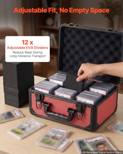 VEVOR Graded Card Case 3 Row 96 PSA Slab Storage Box - Image 4