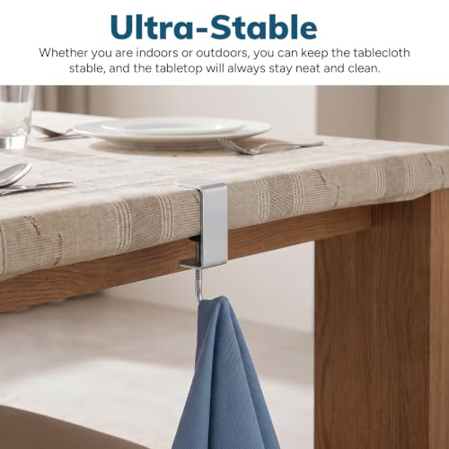 24 Adjustable Table Cloth Holder Clips Metal, Heavy Duty Table - Image 5