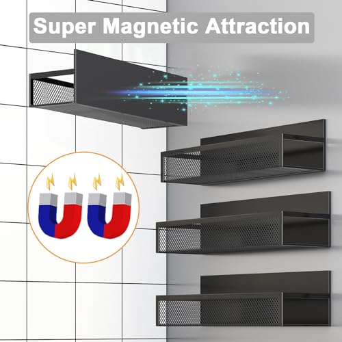 Aufworld Magnetic Spice Rack for Refrigerator, 4 Pack - Image 5