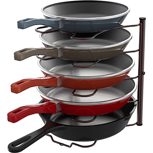 Simple Houseware Cabinet Pantry Pot and Pan Organizer Holder - Image 2