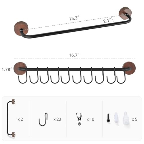 Mkono Hat Organizer, Metal Hat Rack for Wall Storage - Image 4