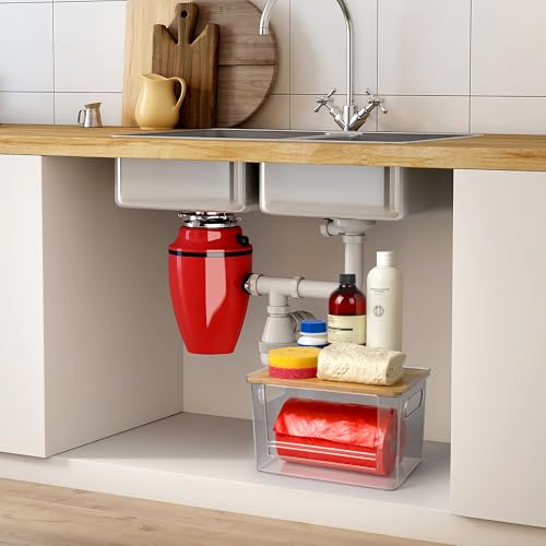 Stackable Trash Bag Dispenser with Wooden Top for Ho | All Products - Image 8