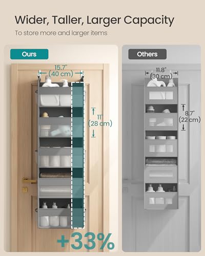 SONGMICS 5-Tier Over the Door Organizer, Foldable - Image 4