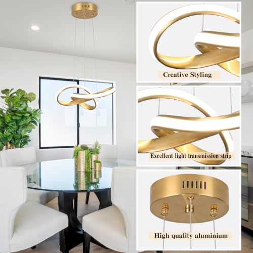 Modern LED Chandelier Contemporary Pendant Lighting Ring Light - Image 6