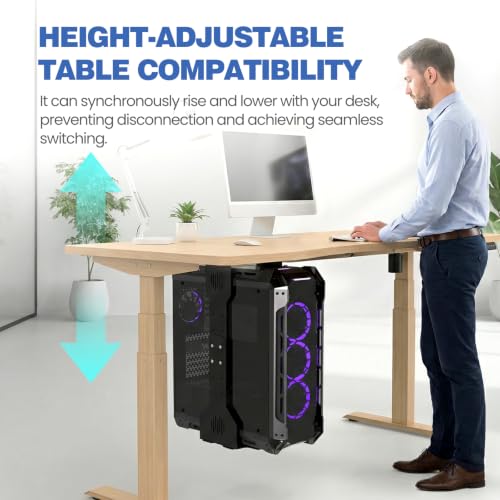 Adjustable Under Desk PC Mount, Heavy Duty PC Holder | All Products - Image 7