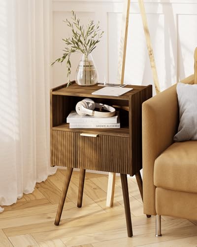 JOONEE Nightstand with Outlet,Modern Bedside Table with Storage - Image 6
