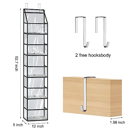5 Tier Closet Door Hanging Organizer, Behind The Door Storage - Image 3