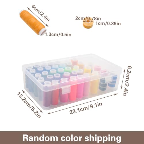 42 Slot Sewing Thread Box with 58 Types of Sewing Threads - Image 3