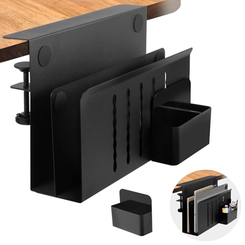 Desk Side Storage, 2 Tier Steel Hanging Organizer - Image 2