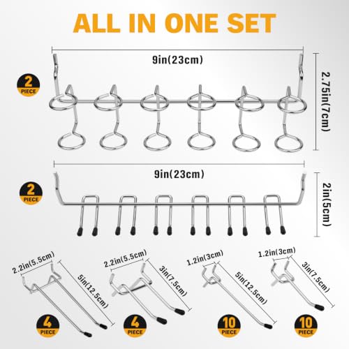 301-Piece Pegboard Hooks Kit, Peg Board Organizer | Home Organization - Image 3