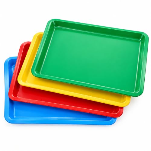 Remerry 4 Pcs Art Craft Tray for Kid, 13.4 x 10 Inch - Image 2